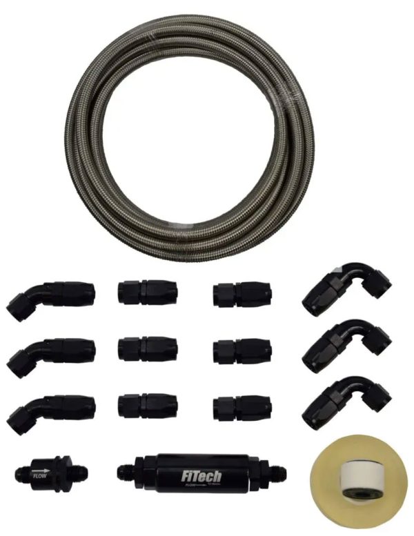 Natural Stainless Steel Hose Kit, 40ft w/ 10 Micron Filter and Check Valve